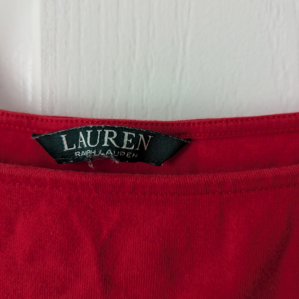 Lauren Ralph Lauren Red Women's Top - Picture 3 of 4